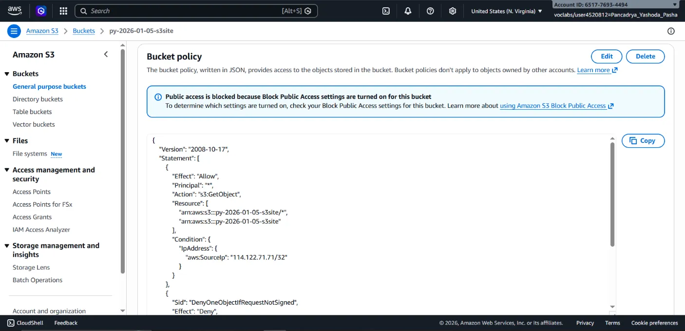 AWS S3 Static Web 1