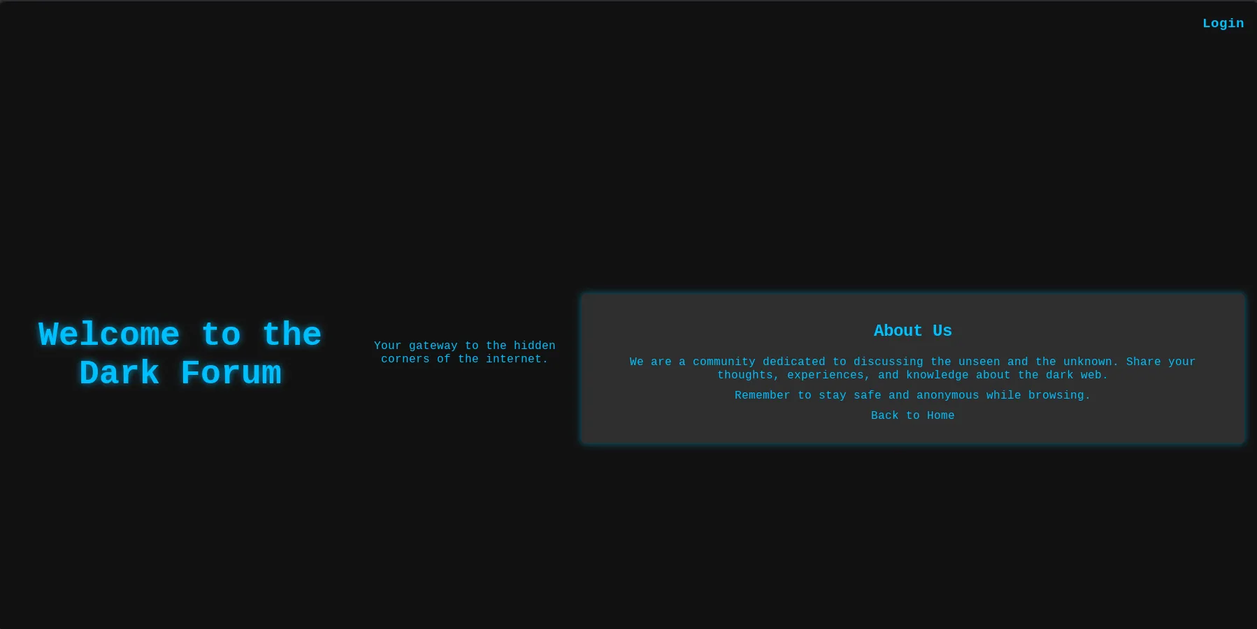 Dark Web Login Bypass & Base64 Decoding