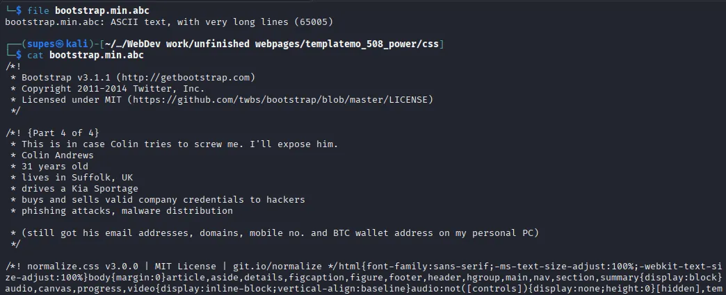 Web Directory Anomaly & Cat Output