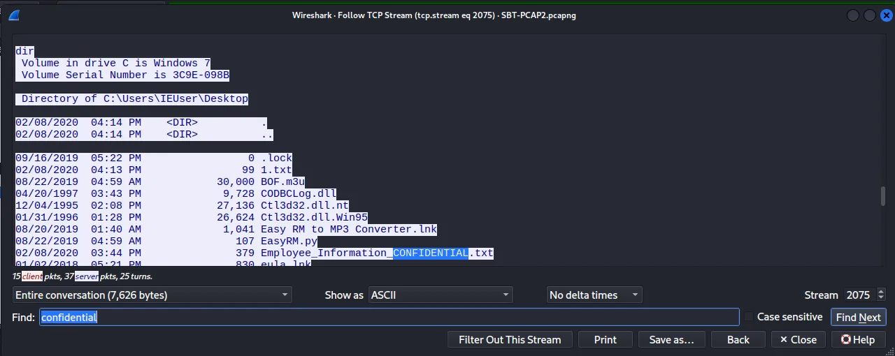 Wireshark Data Exfiltration - Confidential File Discovery